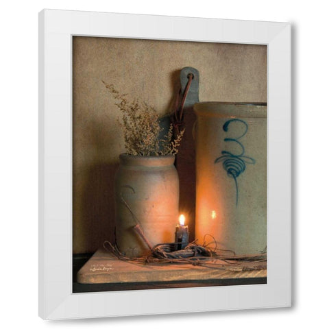 No. 3 Bee Sting White Modern Wood Framed Art Print by Boyer, Susie