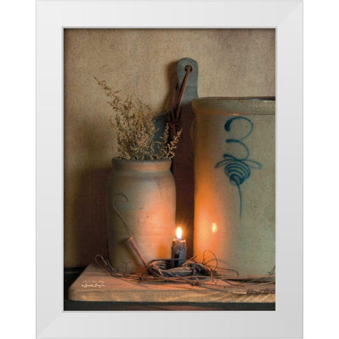 No. 3 Bee Sting White Modern Wood Framed Art Print by Boyer, Susie