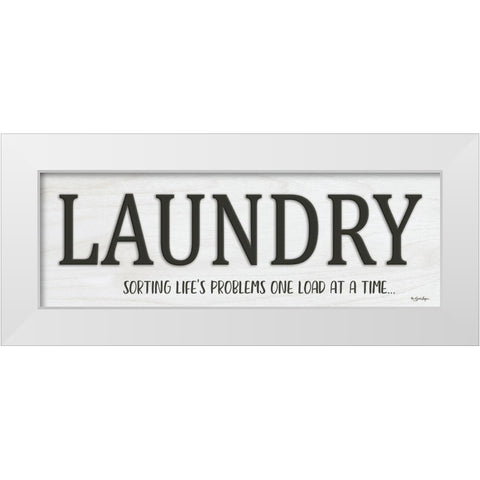 Laundry White Modern Wood Framed Art Print by Boyer, Susie