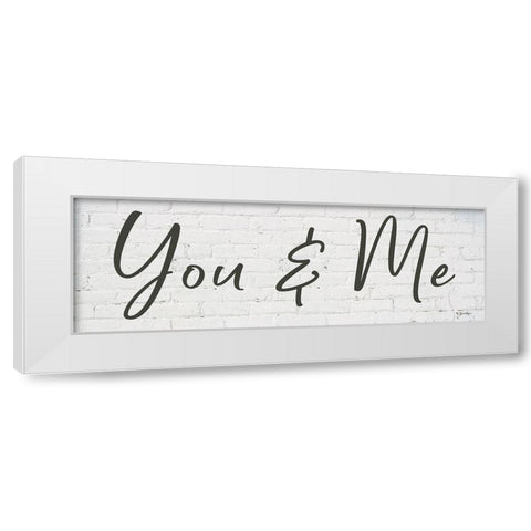 You and Me    White Modern Wood Framed Art Print by Boyer, Susie