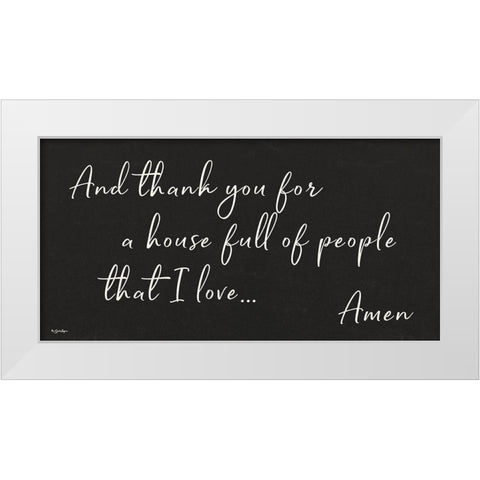 Houseful of People White Modern Wood Framed Art Print by Boyer, Susie