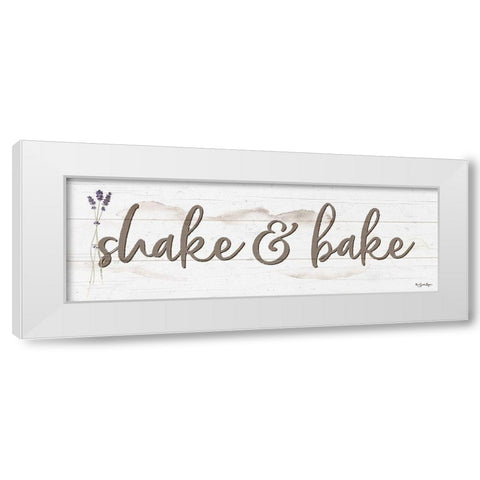 Shake And Bake White Modern Wood Framed Art Print by Boyer, Susie