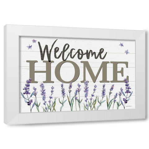 Welcome Home White Modern Wood Framed Art Print by Boyer, Susie