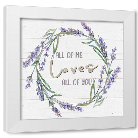 All of Me White Modern Wood Framed Art Print by Boyer, Susie