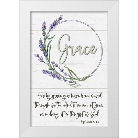Grace White Modern Wood Framed Art Print by Boyer, Susie