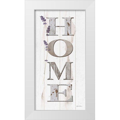HOME White Modern Wood Framed Art Print by Boyer, Susie
