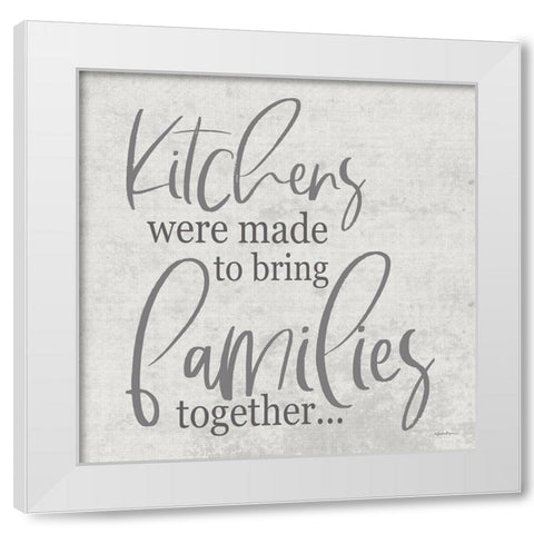 Families White Modern Wood Framed Art Print by Boyer, Susie