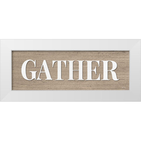 Gather  White Modern Wood Framed Art Print by Boyer, Susie