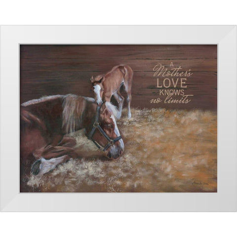 A Mothers Love White Modern Wood Framed Art Print by Britton, Pam