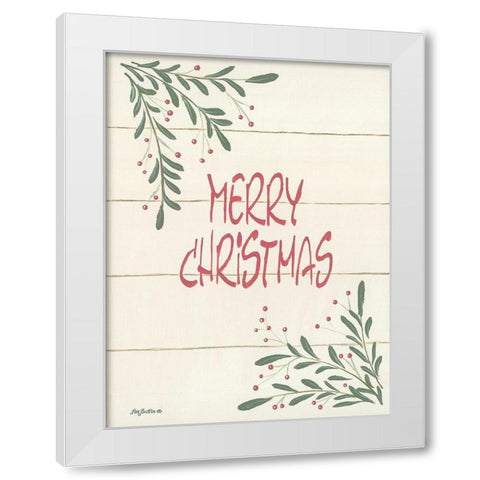 Holiday Fun III White Modern Wood Framed Art Print by Britton, Pam