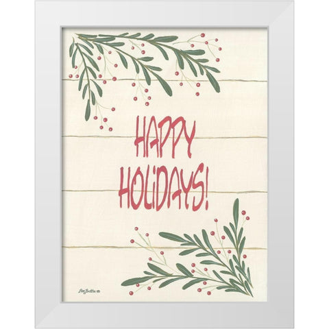 Holiday Fun IV White Modern Wood Framed Art Print by Britton, Pam