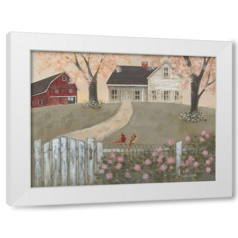 Season of Renewal White Modern Wood Framed Art Print by Britton, Pam