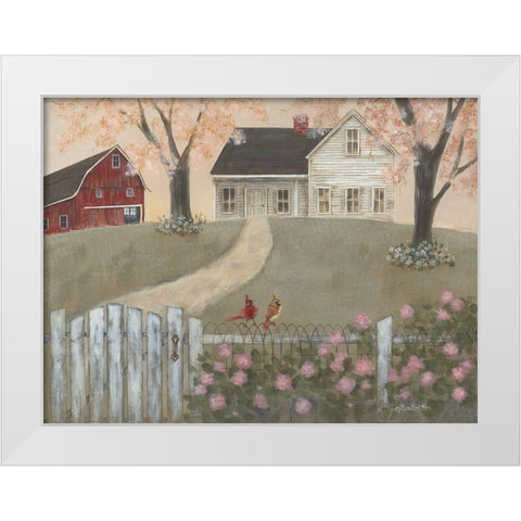 Season of Renewal White Modern Wood Framed Art Print by Britton, Pam