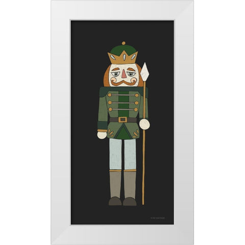 Nutcracker III White Modern Wood Framed Art Print by Lady Louise Designs