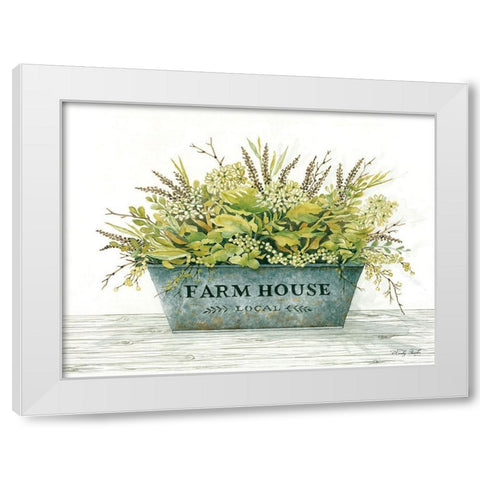 Farmhouse White Modern Wood Framed Art Print by Jacobs, Cindy