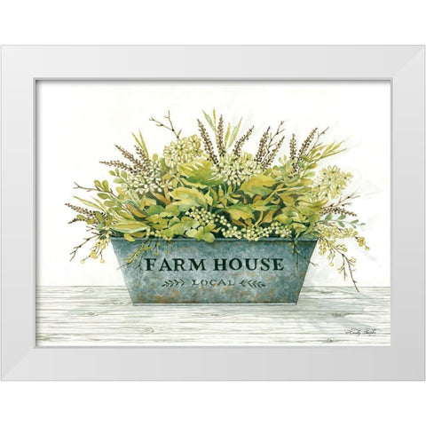 Farmhouse White Modern Wood Framed Art Print by Jacobs, Cindy