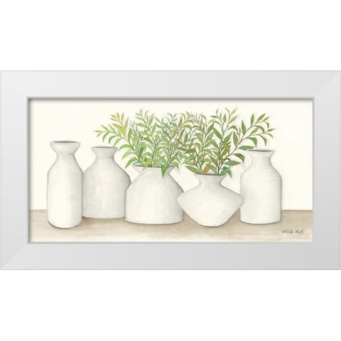 Simplicity in White II White Modern Wood Framed Art Print by Jacobs, Cindy