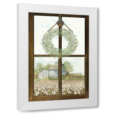 Window View I White Modern Wood Framed Art Print by Jacobs, Cindy