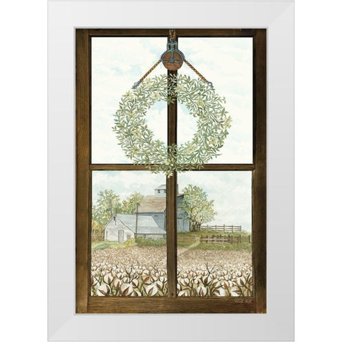 Window View I White Modern Wood Framed Art Print by Jacobs, Cindy