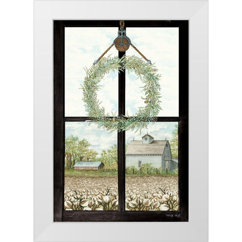 Window View II White Modern Wood Framed Art Print by Jacobs, Cindy