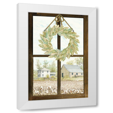 Window View III White Modern Wood Framed Art Print by Jacobs, Cindy
