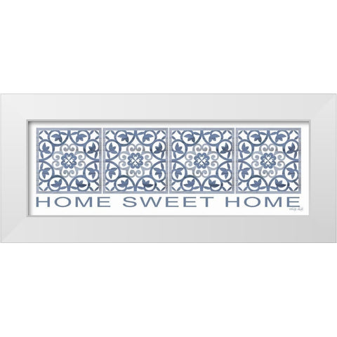 Home Sweet Home White Modern Wood Framed Art Print by Jacobs, Cindy