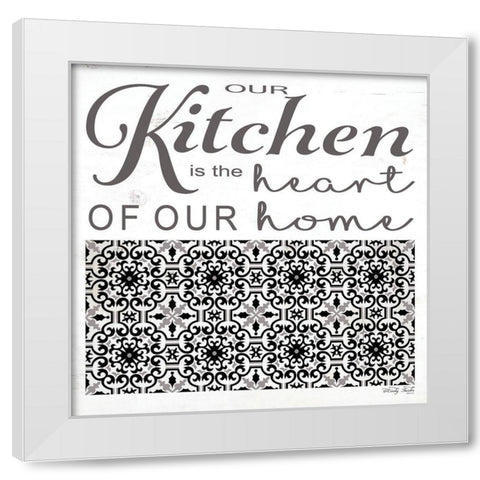 Our Kitchen White Modern Wood Framed Art Print by Jacobs, Cindy