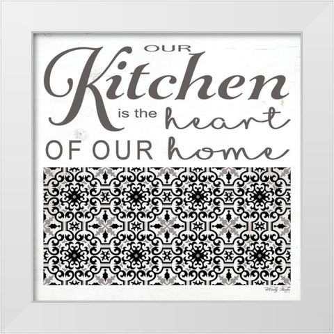 Our Kitchen White Modern Wood Framed Art Print by Jacobs, Cindy