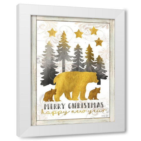 Ill be Home for Christmas White Modern Wood Framed Art Print by Jacobs, Cindy