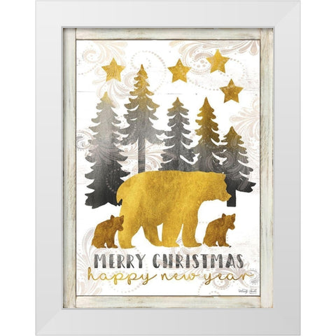 Ill be Home for Christmas White Modern Wood Framed Art Print by Jacobs, Cindy