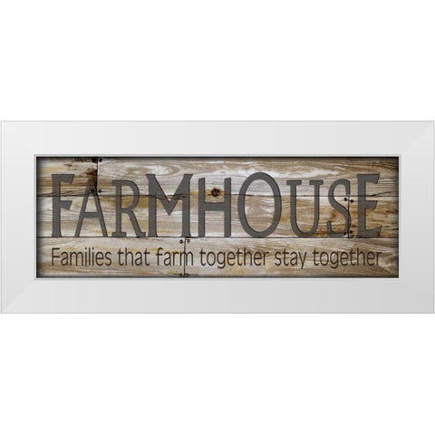 Farmhouse White Modern Wood Framed Art Print by Jacobs, Cindy