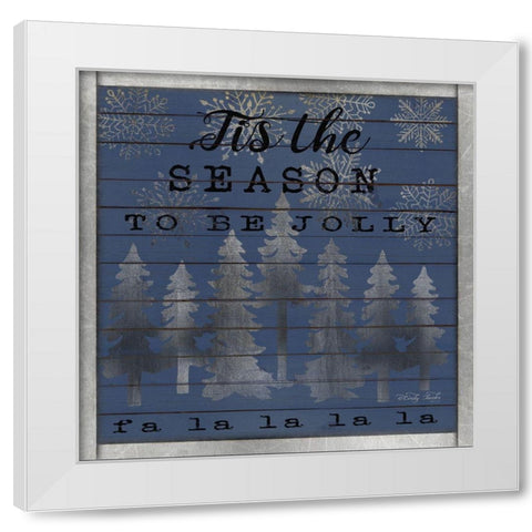 Tis the Season White Modern Wood Framed Art Print by Jacobs, Cindy
