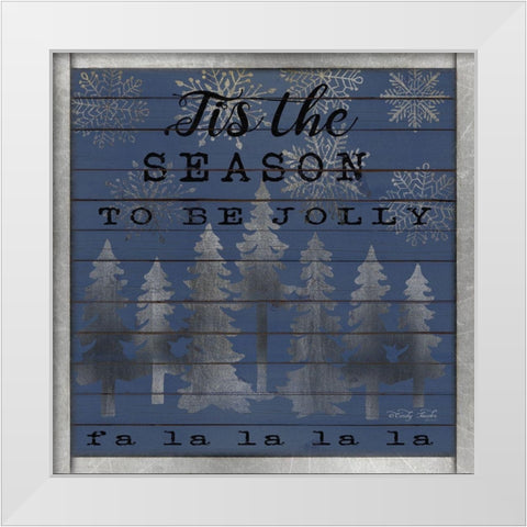 Tis the Season White Modern Wood Framed Art Print by Jacobs, Cindy
