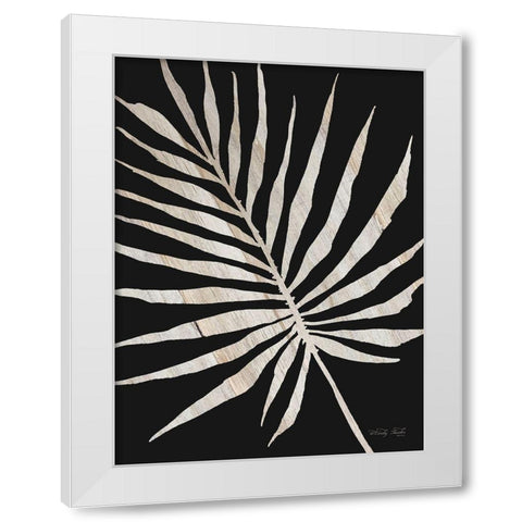 Palm Frond Wood Grain IV White Modern Wood Framed Art Print by Jacobs, Cindy