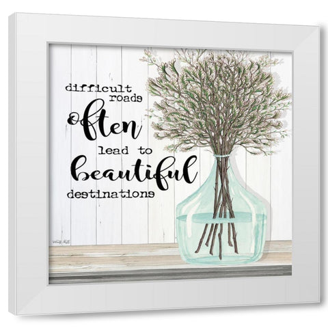 Summer - Beautiful Destinations White Modern Wood Framed Art Print by Jacobs, Cindy