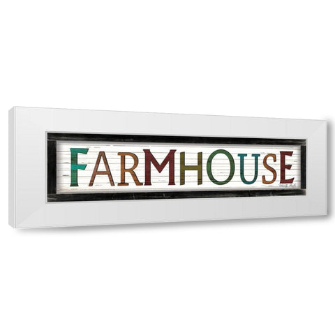 Colorful Farmhouse White Modern Wood Framed Art Print by Jacobs, Cindy