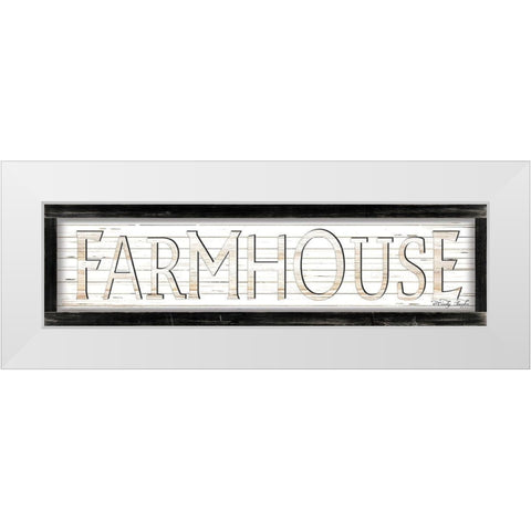 White Farmhouse White Modern Wood Framed Art Print by Jacobs, Cindy
