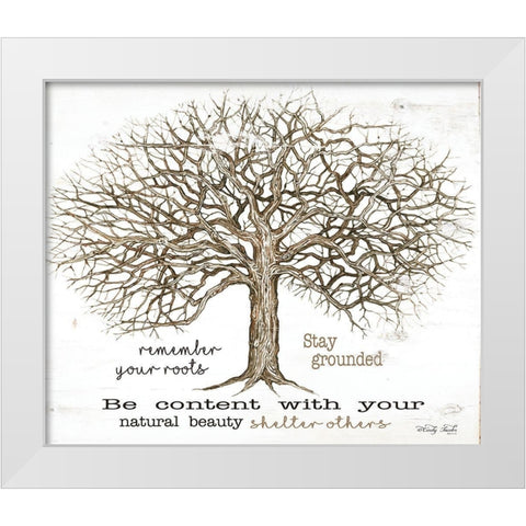 Remember Our Roots   White Modern Wood Framed Art Print by Jacobs, Cindy