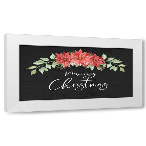 Merry Christmas White Modern Wood Framed Art Print by Jacobs, Cindy