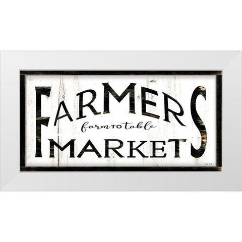 Farmers Market I White Modern Wood Framed Art Print by Jacobs, Cindy