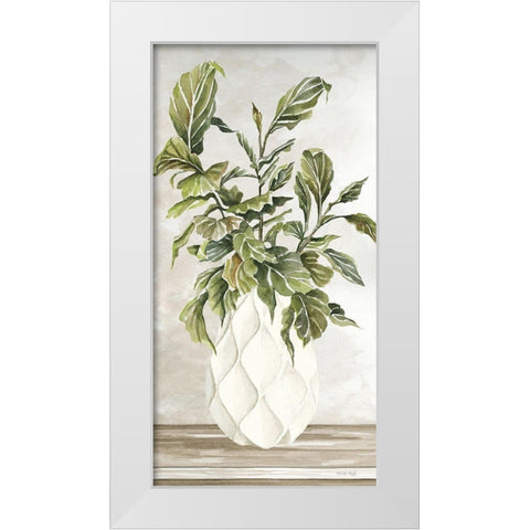Simple Beauty I White Modern Wood Framed Art Print by Jacobs, Cindy
