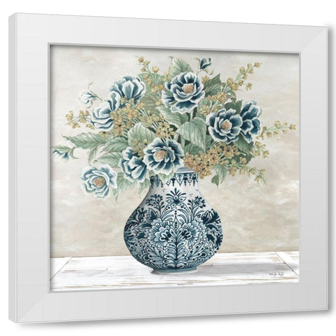 Feeling Blue I White Modern Wood Framed Art Print by Jacobs, Cindy