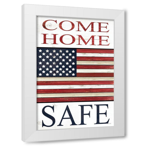 Come Home Safe   White Modern Wood Framed Art Print by Jacobs, Cindy