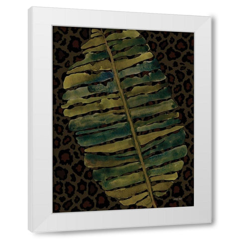 Banana Leaf White Modern Wood Framed Art Print by Jacobs, Cindy