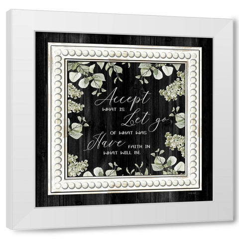 Have Faith    White Modern Wood Framed Art Print by Jacobs, Cindy