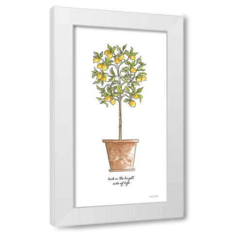 Bright Side  White Modern Wood Framed Art Print by Jacobs, Cindy