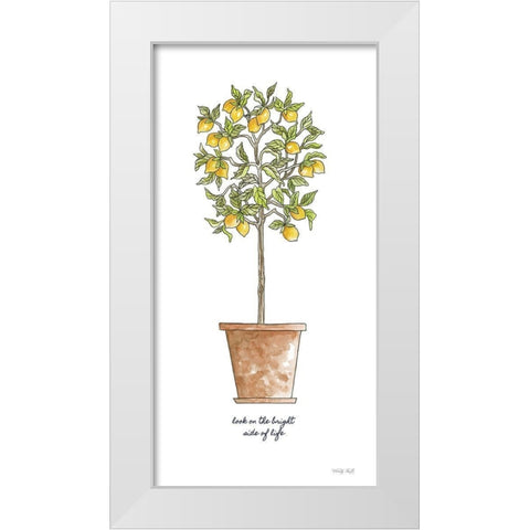 Bright Side  White Modern Wood Framed Art Print by Jacobs, Cindy