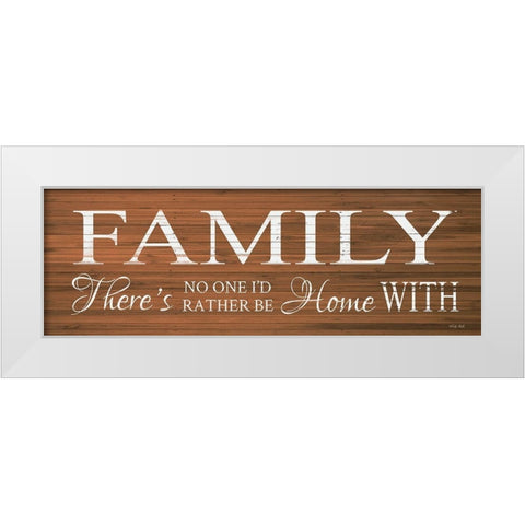 Family Sign     White Modern Wood Framed Art Print by Jacobs, Cindy