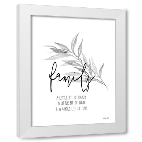 Family Love    White Modern Wood Framed Art Print by Jacobs, Cindy