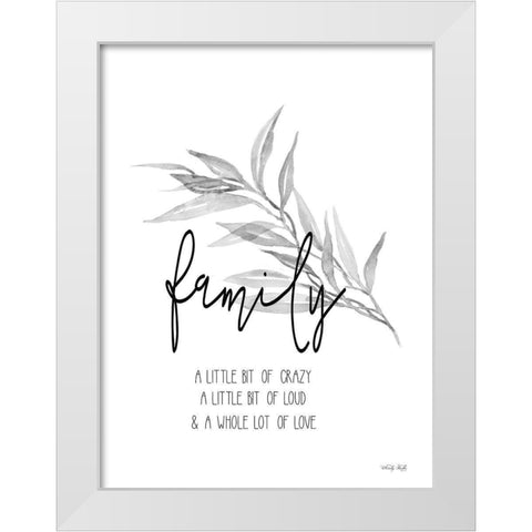 Family Love    White Modern Wood Framed Art Print by Jacobs, Cindy